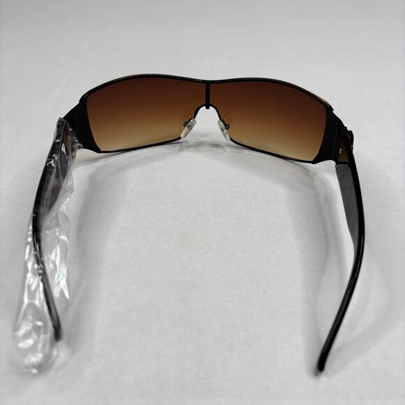 Ed Hardy Style Vtg Sunglasses Panther & Snake Tattoo Graphics Brown Black Y2K